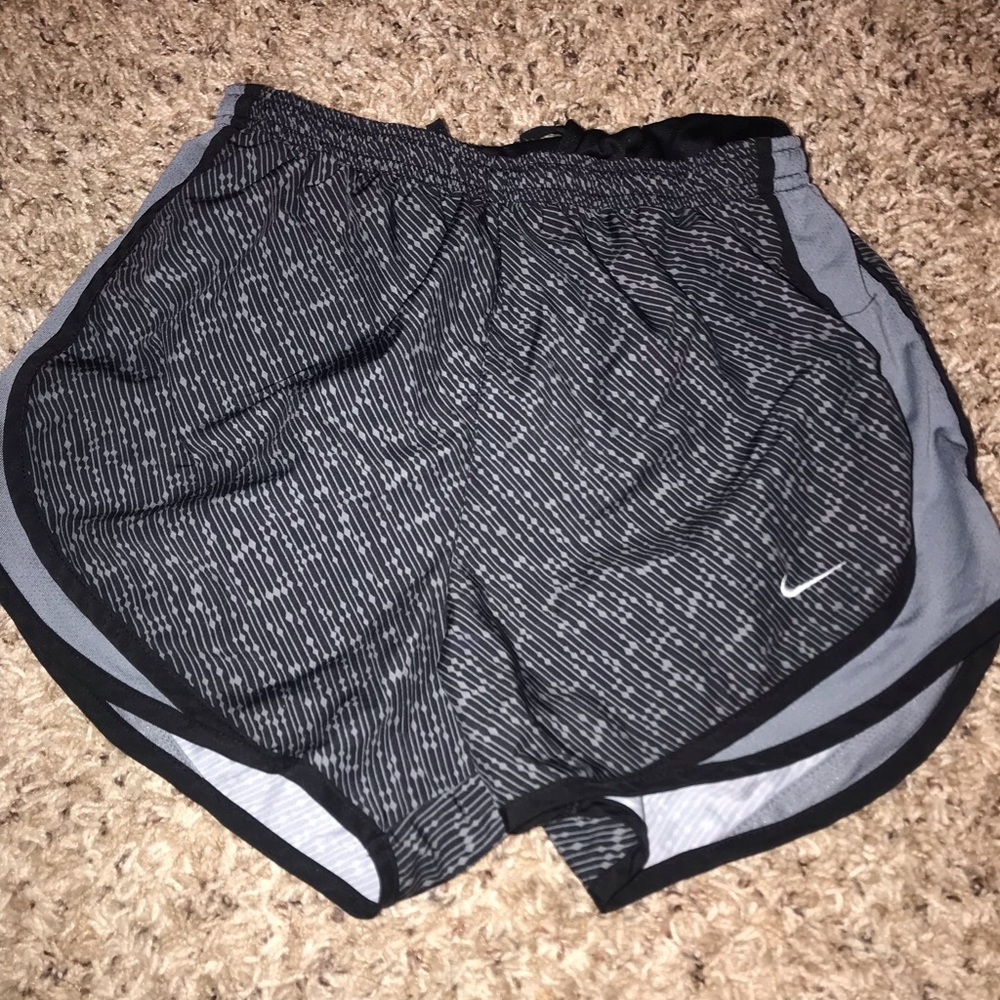 Nike grey and black shorts
